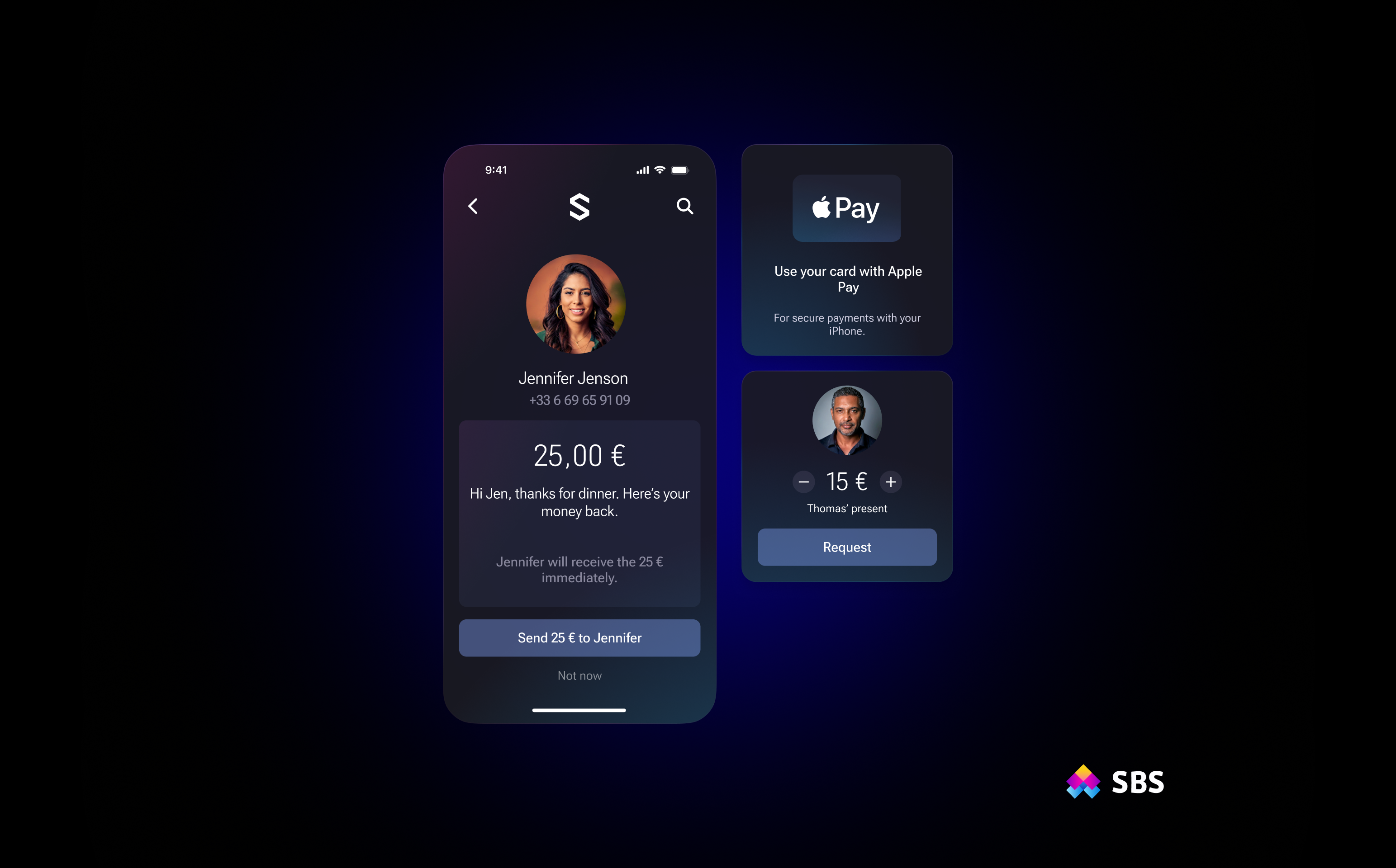screenshot of SBS Banking Platform